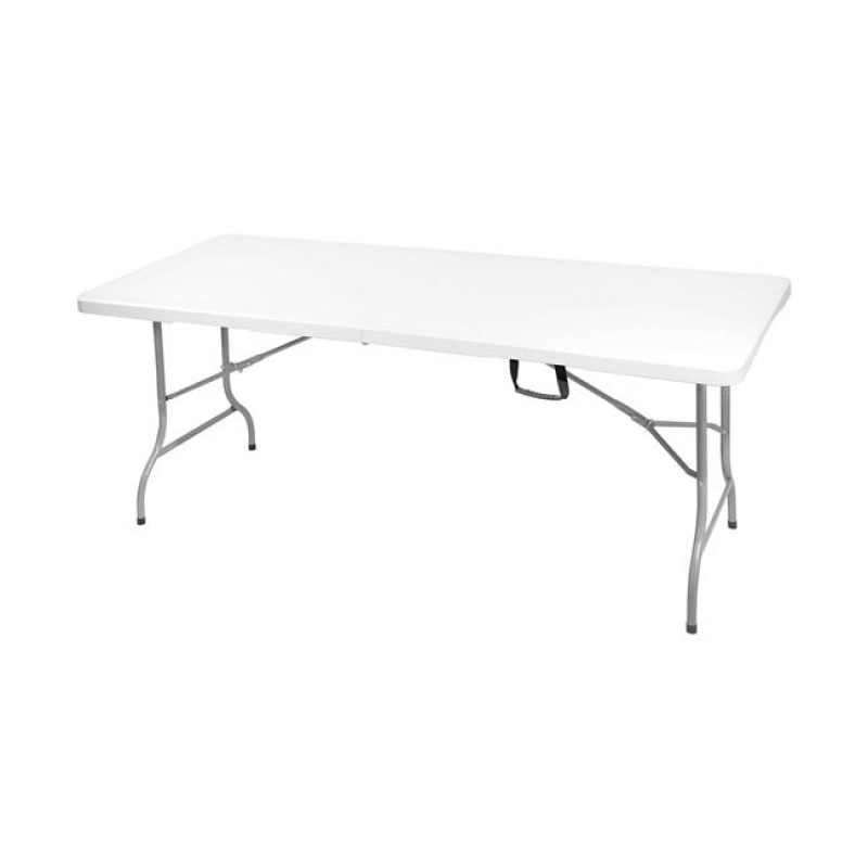BLOW Τραπέζι Συνεδρίου - Catering Πτυσσόμενο (Βαλίτσα), Μέταλλο Γκρι, HDPE Άσπρο 35mm Κωδικός: [Ε-00025462] ΕΟ179,W