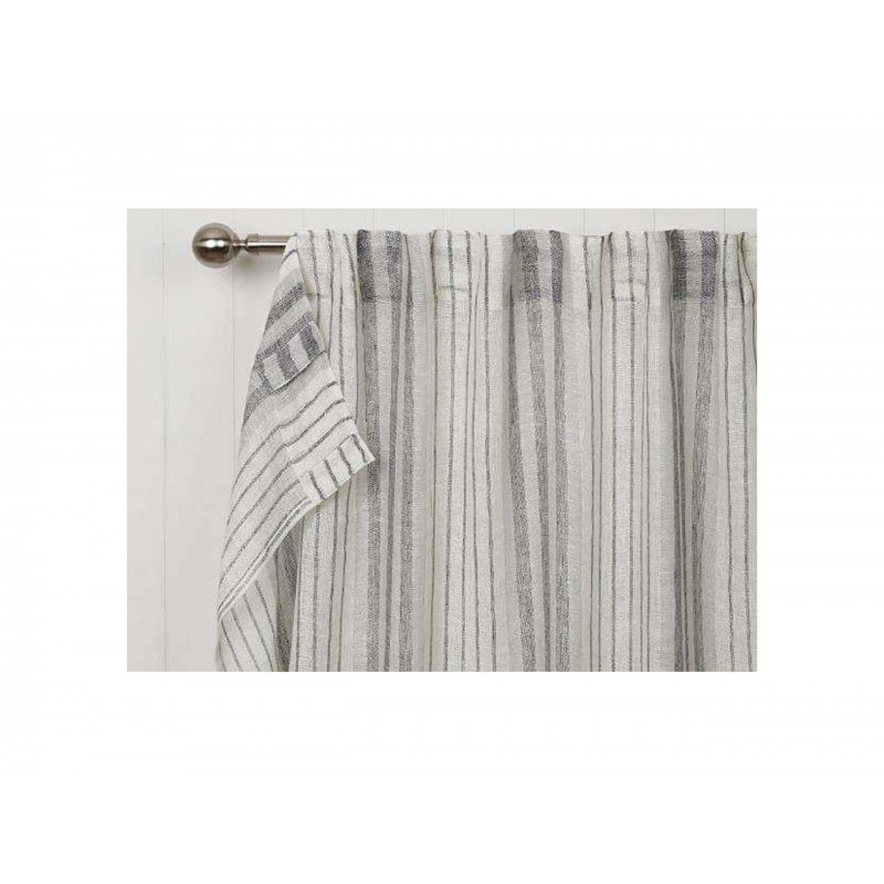 ΚΟΥΡΤΙΝΕΣ ΛΕΥΚΟ ΓΚΡΙ ΡΙΓΕ ΣΕΤ/2 ‘140χ240 + 140χ240’ 2916002