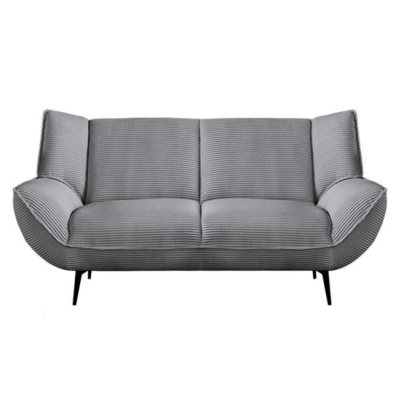 EMERALD Καναπές 2-θέσιος Σαλονιού - Καθιστικού, Ύφασμα Κοτλέ Γκρι Κωδικός: [Ε-00025959] Ε9418,22