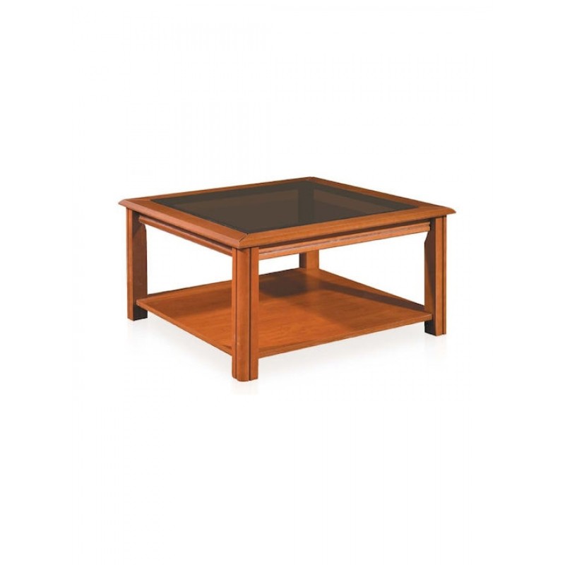 Τραπεζάκι Σαλονιού Ξύλινο Οξιά 75x75x39  BTP 648-44