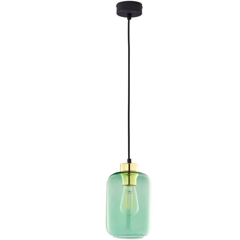 TK Lighting Marco Κρεμαστό Φωτιστικό Πράσινο με Ντουί E27 14x170εκ 6696