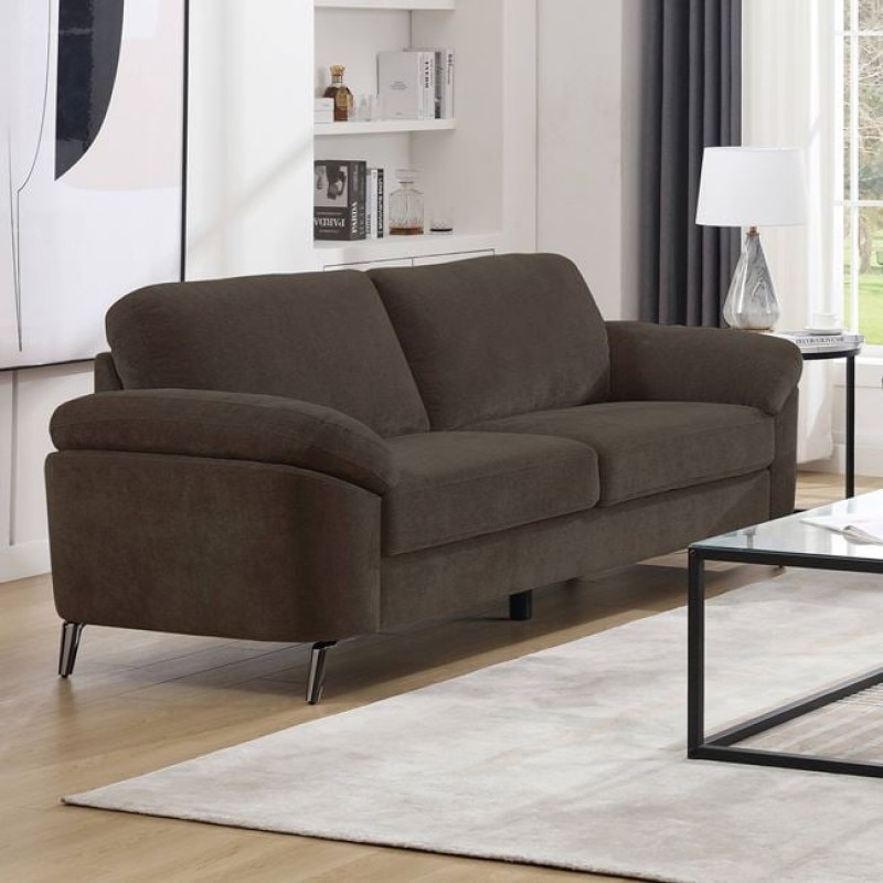 KATRINA Καναπές 3θ - Σαλονιού - Καθιστικού, Ύφασμα Καφέ, K/D Κωδικός: [Ε-00025512] Ε9446,33