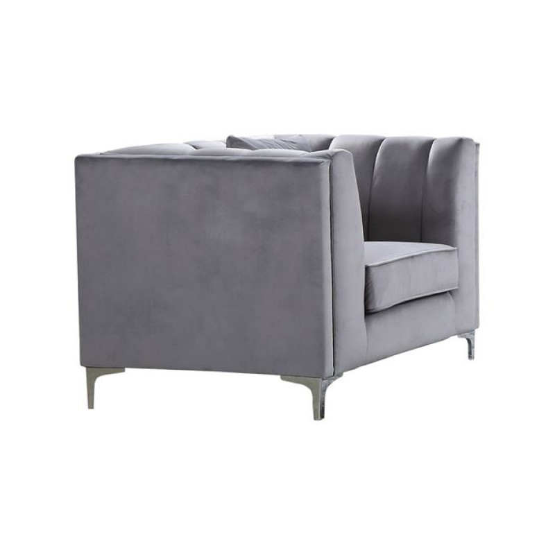 PARSON Πολυθρόνα Σαλονιού - Καθιστικού, Ύφασμα Velure Απόχρωση Σκούρο Γκρι Κωδικός: [Ε-00020013] Ε9636,12