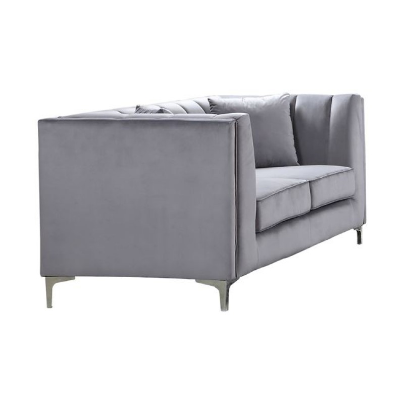 PARSON Kαναπές 2Θέσιος Σαλονιού - Καθιστικού, Ύφασμα Velure Απόχρωση Σκούρο Γκρι Κωδικός: [Ε-00020015] Ε9636,22