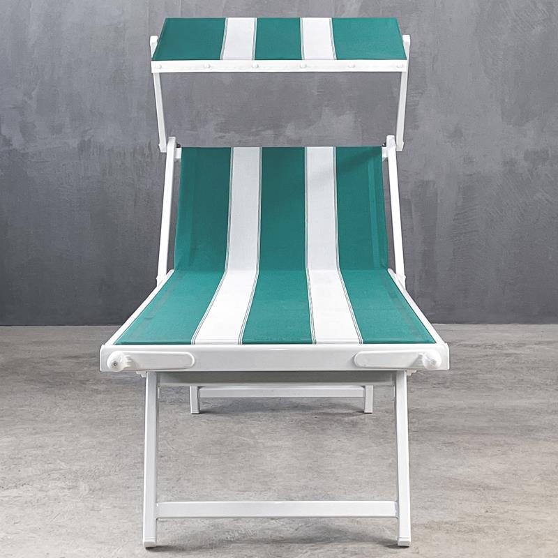 CIAO AMORE STRIPE 3 SUNBED WITH SUNSHIELD   183 × 71cm  code 200705100