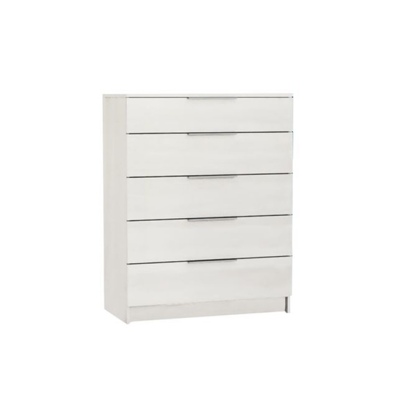 DRAWER Συρταριέρα με 5 Συρτάρια, Απόχρωση Άσπρο Κωδικός: [Ε-00022076] Ε758,3