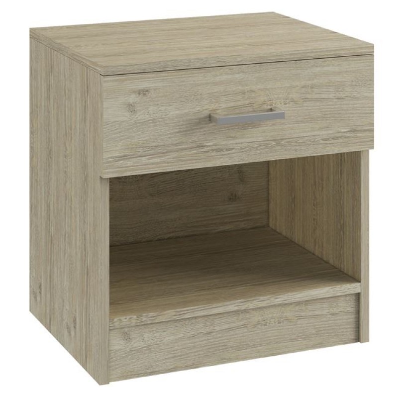 LIFE-W Κομοδίνο με 1 Συρτάρι, Απόχρωση Sonoma Κωδικός: [Ε-00025304] Ε757,2