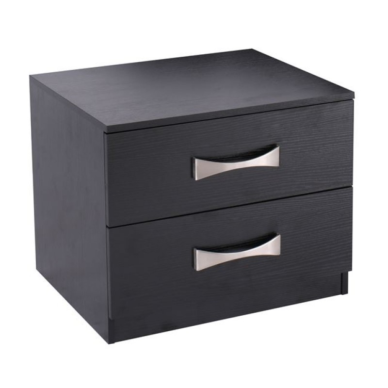 LIFE Κομοδίνο με 2 Συρτάρια, Απόχρωση Zebrano Κωδικός: [Ε-00012306] ΕΜ365