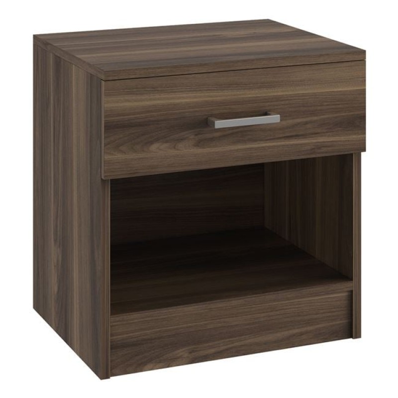 LIFE-W Κομοδίνο με 1 Συρτάρι, Απόχρωση Καρυδί Κωδικός: [Ε-00025303] Ε757,1