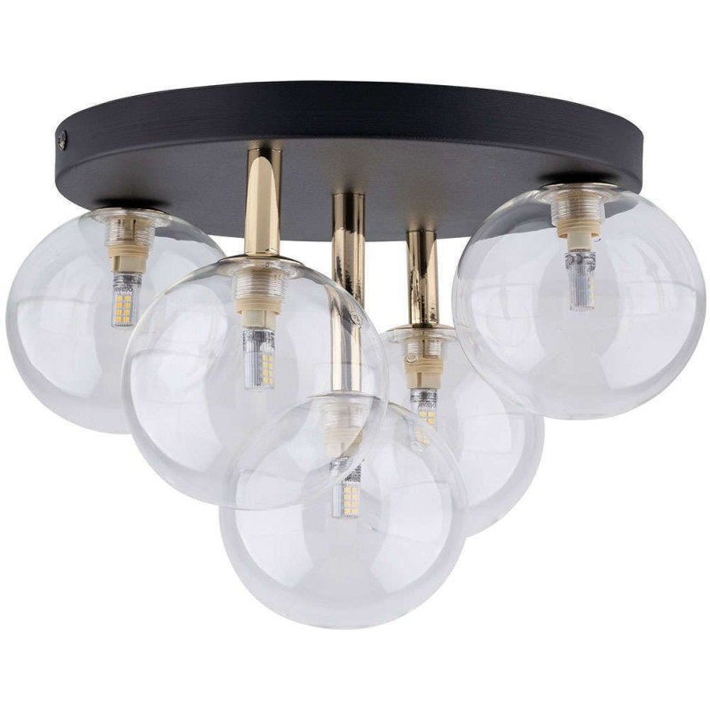 TK.758 NILOS BLACK / GOLD LAMPA SUFITOWA 5PŁ