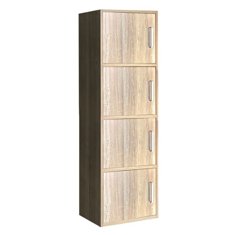 CLOSET Ντουλάπι Βοηθητικό Τετράφυλλο, Απόχρωση Sonoma Κωδικός: [Ε-00021880] Ε8383,2