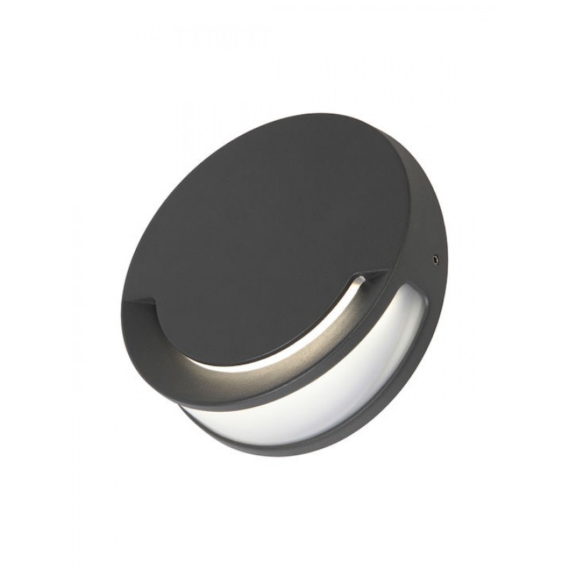 Lutec Sandwy Επιτοίχια Εξωτερική Πλαφονιέρα LED IP44 9W με Φυσικό Λευκό Φως Κωδικός: 5188201118