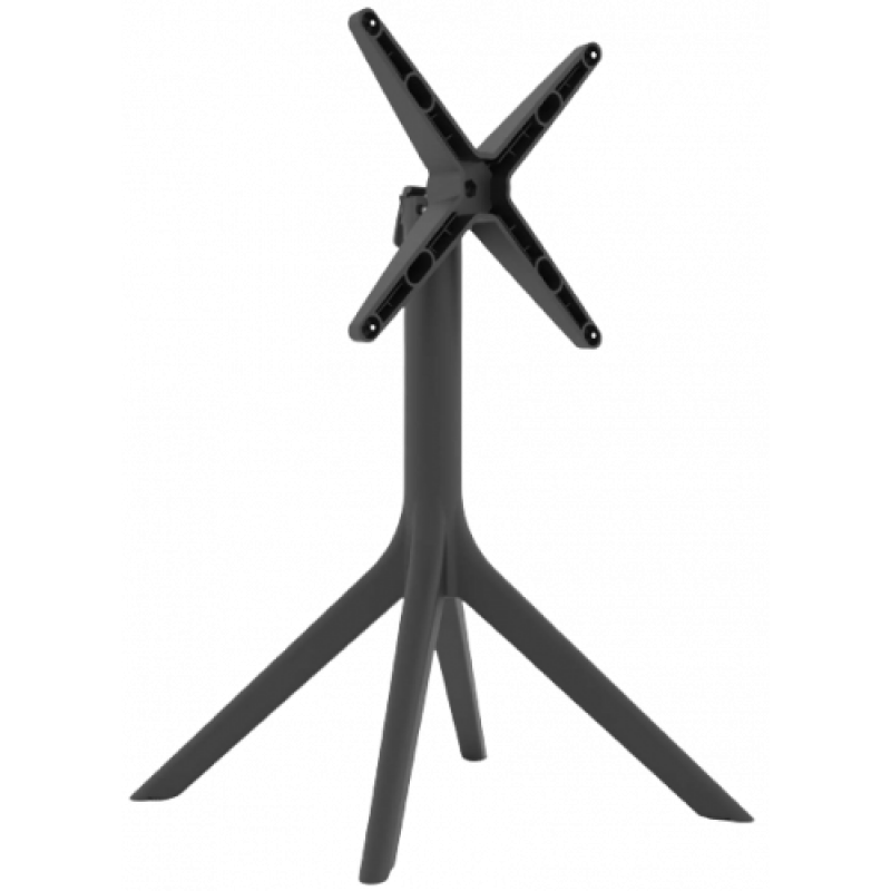 RITA-FOLDING βάση τραπεζιού pp ΑΝΘΡΑΚΙ, 74x74xH73