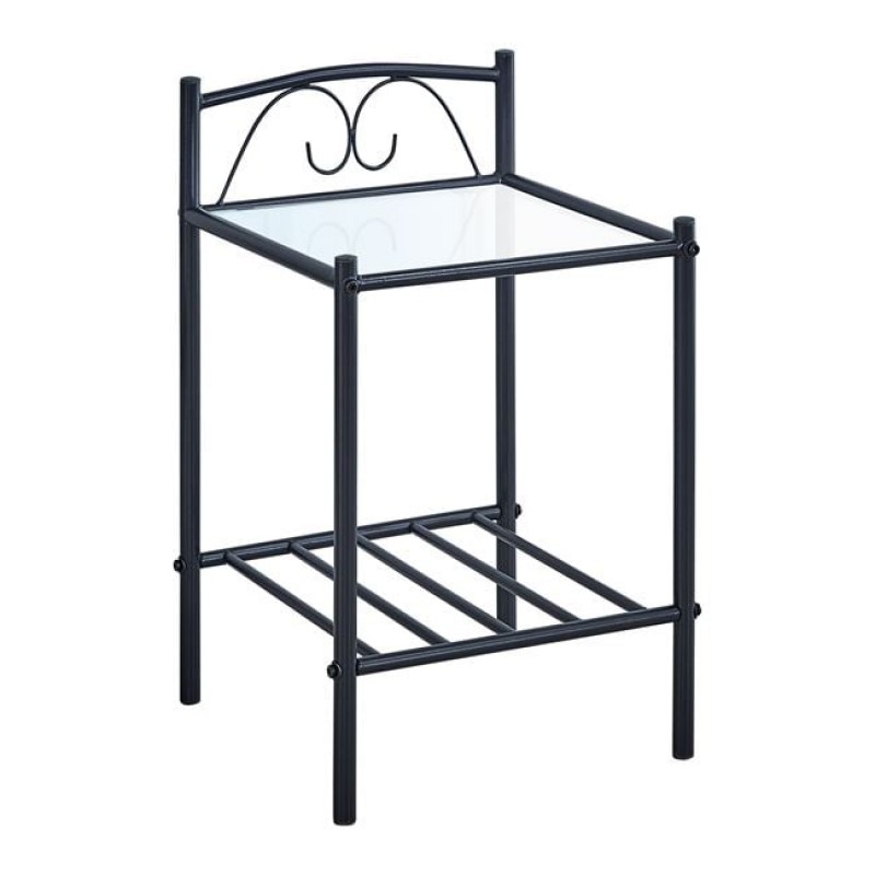 RADO Κομοδίνο Μέταλλο Βαφή Μαύρο, Γυαλί 5mm Κωδικός: [Ε-00021525] Ε8013,1