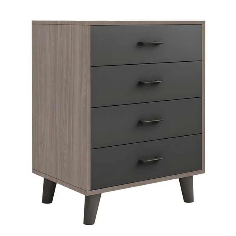 ELIOT Συρταριέρα, με 4 Συρτάρια, Απόχρωση Sonoma Oak-Grey Κωδικός: [Ε-00025628] Ε7370,1