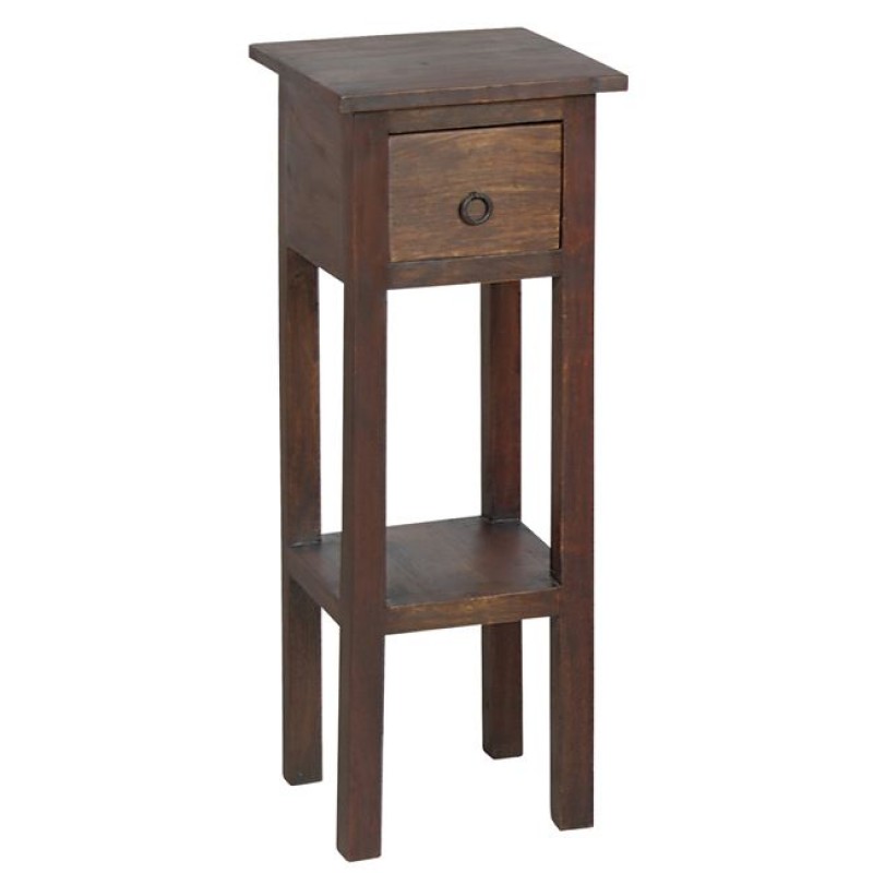 CLASSIC Stand - Τραπεζάκι Βοηθητικό H.65cm - 1 Συρτάρι, Ξύλο Sheesham Καρυδί Κωδικός: [Ε-00007105] ΕS391,1