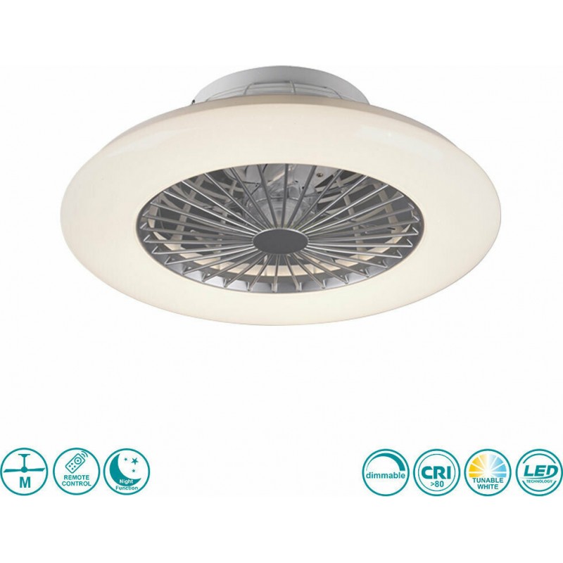 Ανεμιστήρας Οροφής RL Lighting Stralsund R62522187 Γκρι με Φως