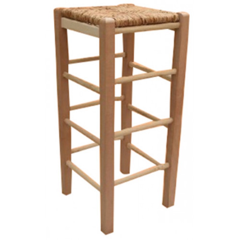 ΣΚΥΡΙΑΝΟ-ΨΠ σκαμπό ψηλό ξύλινο ΧΡΩΜΑ ΕΠΙΛΟΓΗΣ κάθισμα ΨΑΘΑ, 40x40xH78