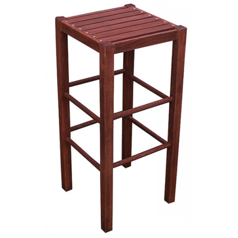 ΣΚ-75-ΧΠ-ΠΥ σκαμπό ψηλό ξύλινο ΕΜΠΟΤΙΣΜΟΥ ΚΑΡΥΔΙ με ΠΥΧΑΚΙ, 40x40xH75