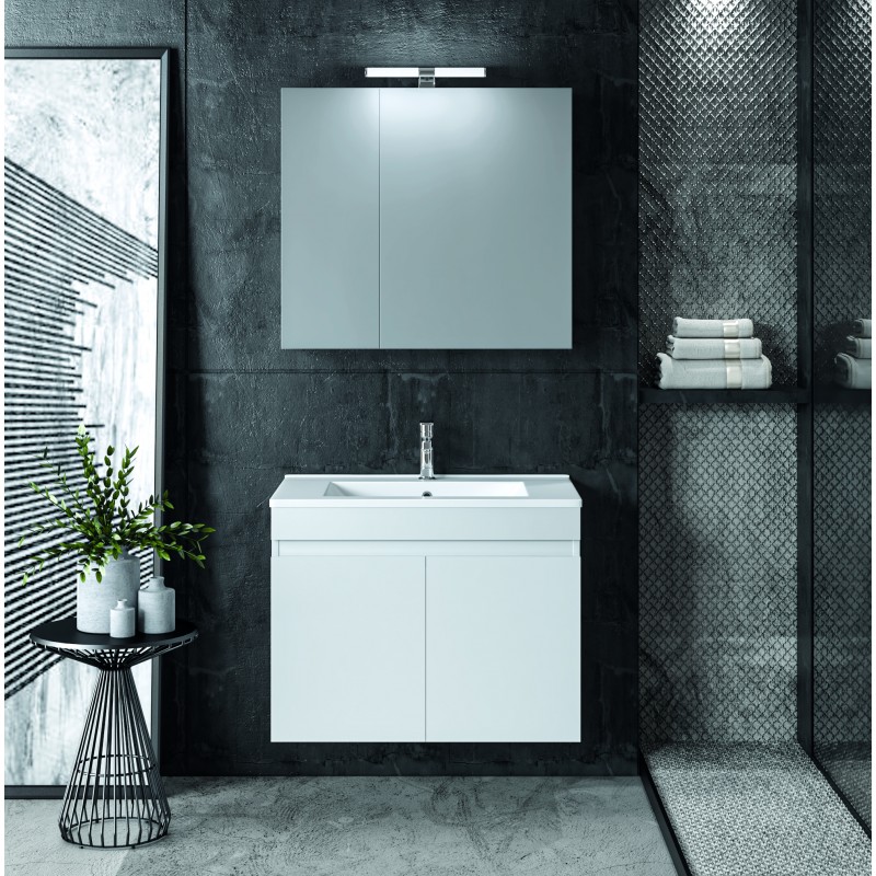 Σετ Έπιπλο Μπάνιου OMEGA Λευκό GLOSS 75 9SOM075GL0 Πάγκο 72x44x60