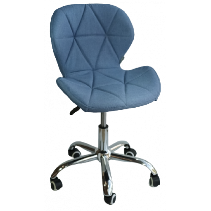 ZOZE-OF καρέκλα γραφείου ΥΦΑΣΜΑ ΜΠΛΕ, 47x45x73/84