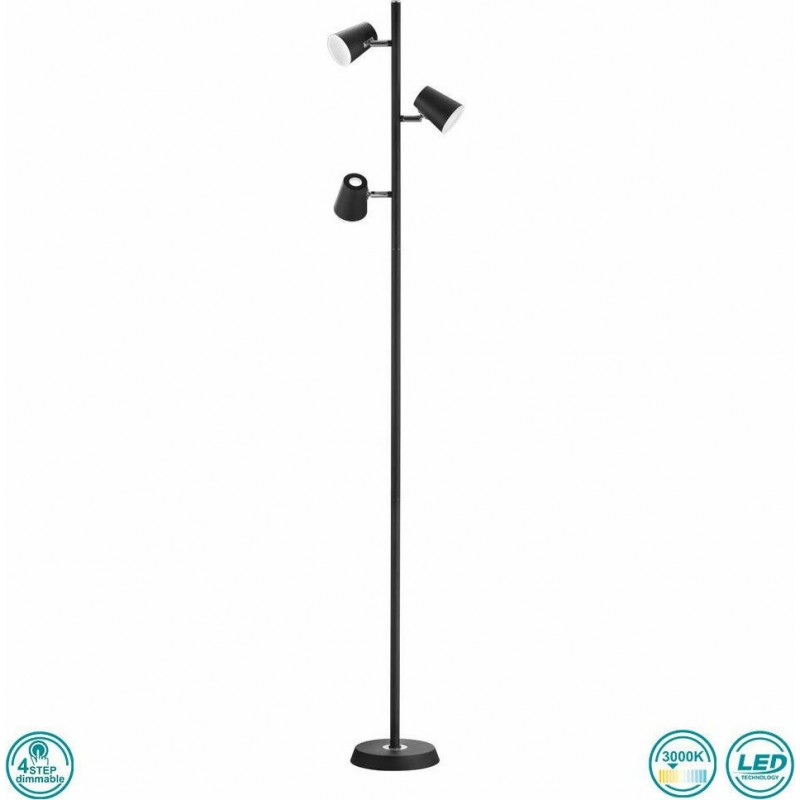 ΦΩΤΙΣΤΙΚΟ ΔΑΠΕΔΟΥ ΜΕΤΑΛΛΙΚΟ ΜΑΥΡΟ ΜΑΤ NARCOS 473190332 | TRIO LIGHTING