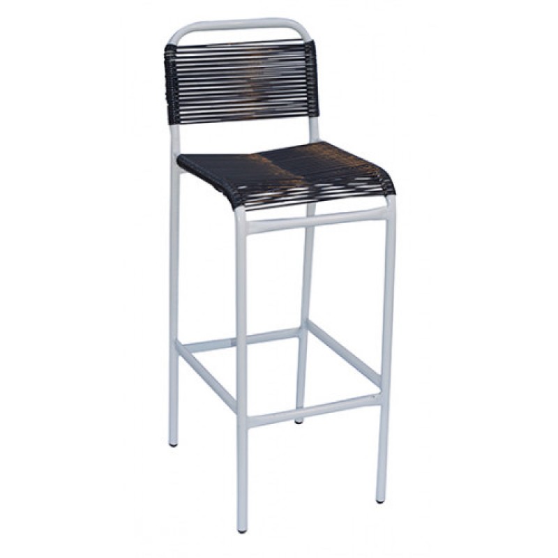  ΣΙΝΕΜΑ-Σ σκαμπό ψηλό μεταλλικό με κορδόνι ΧΡΩΜΑ ΕΠΙΛΟΓΗΣ, 36x43xH100