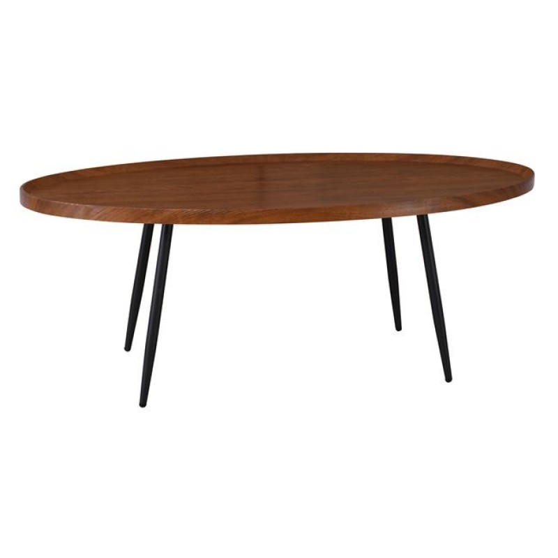 MATRIX Τραπεζάκι Σαλονιού Καθιστικού, Μέταλλο Βαφή Μαύρο, Ξύλο Καρυδί Κωδικός: [Ε-00024665] ΕΜ964,2