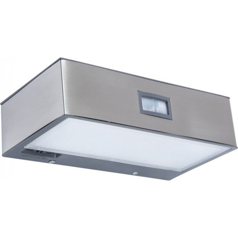 Lutec Brick Επιτοίχιο Ηλιακό Φωτιστικό 2W 150lm Φυσικό Λευκό 4000K με Αισθητήρα Κίνησης και Φωτοκύτταρο IP44 9.5x18x4.8εκ.