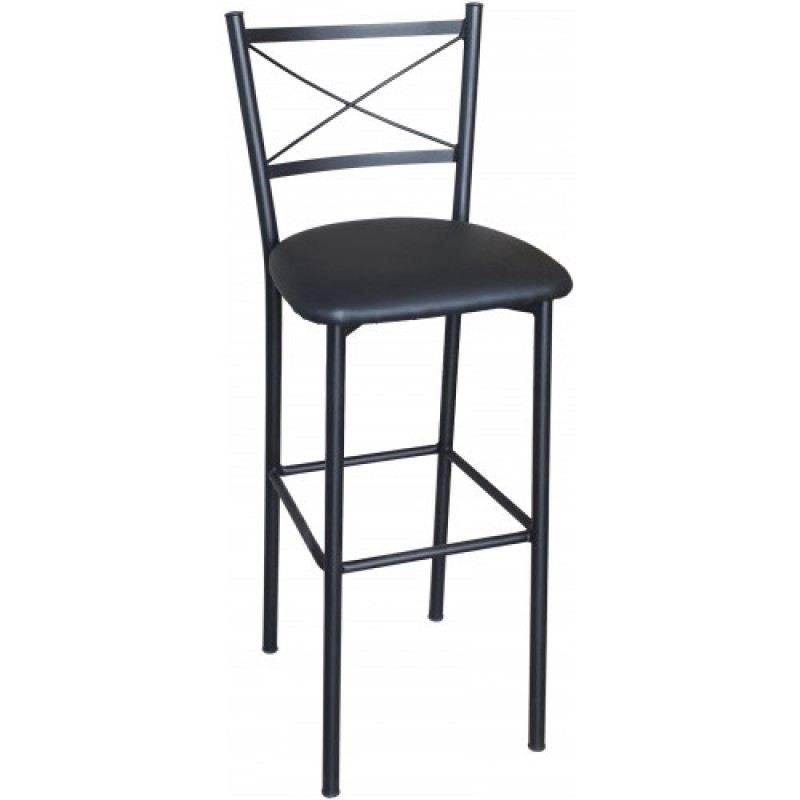 ΧΙΑΣΤΗ-484 σκαμπό ψηλό μεταλλικό με ΚΑΘΙΣΜΑ & ΧΡΩΜΑ ΕΠΙΛΟΓΗΣ, 38x40xH98