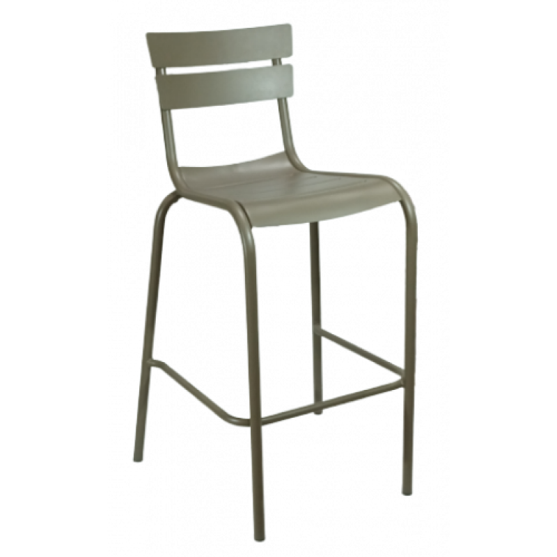 RIVOLI-S σκαμπό αλουμινίου ΚΑΠΟΥΤΣΙΝΟ, 43x58x103/73