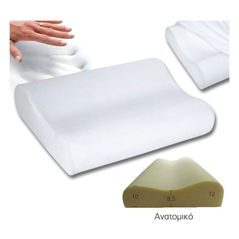 ΜΑΞΙΛΑΡΙ Ύπνου Ανατομικό Memory Foam Κωδικός: [Ε-00018143] Ε2045