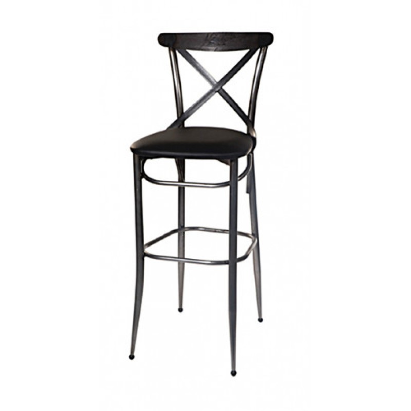 ΧΙΑΣΤΗ-SU σκαμπό ψηλό μεταλλικό με ταπετσαρία ΧΡΩΜΑ ΕΠΙΛΟΓΗΣ, 43x43xH110