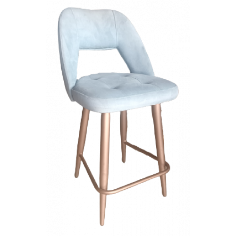 NICE-ST-M σκαμπό ψηλό μεταλλικό με ταπετσαρία ΧΡΩΜΑ ΕΠΙΛΟΓΗΣ, 50x50x107