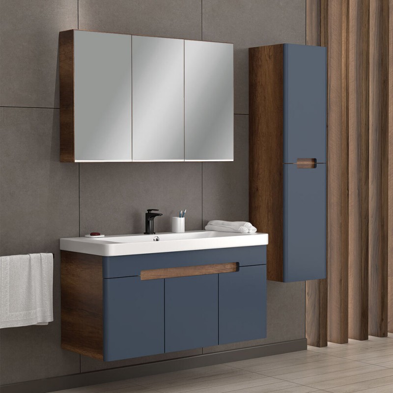 Σετ Έπιπλο Μπάνιο TREND Ανθρακί MDF 18mm Λάκα 105 9STRE105ABM