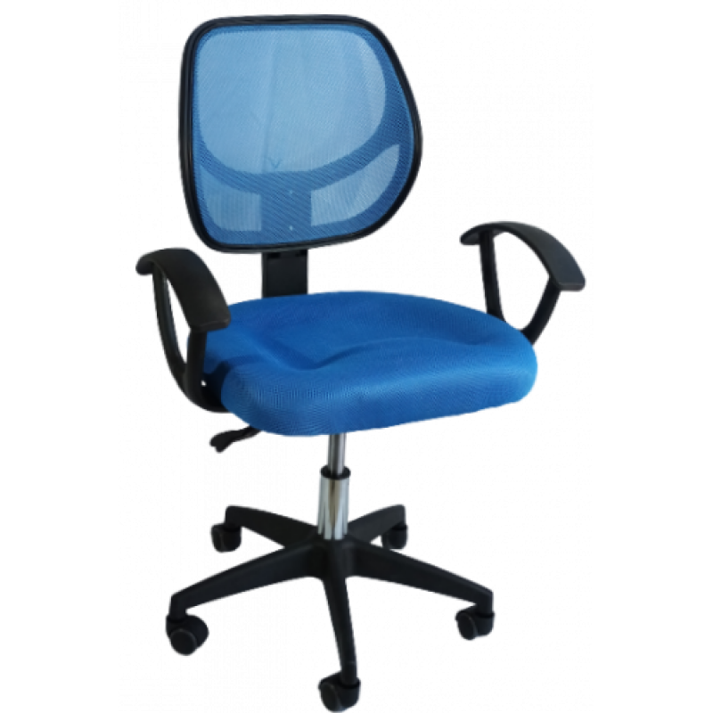 SC-002 πολυθρόνα γραφείου ύφασμα mesh ΜΠΛΕ, 64x53x87/97  SC-002 πολυθρόνα γραφείου ύφασμα mesh ΜΠΛΕ, 64x53x87/97