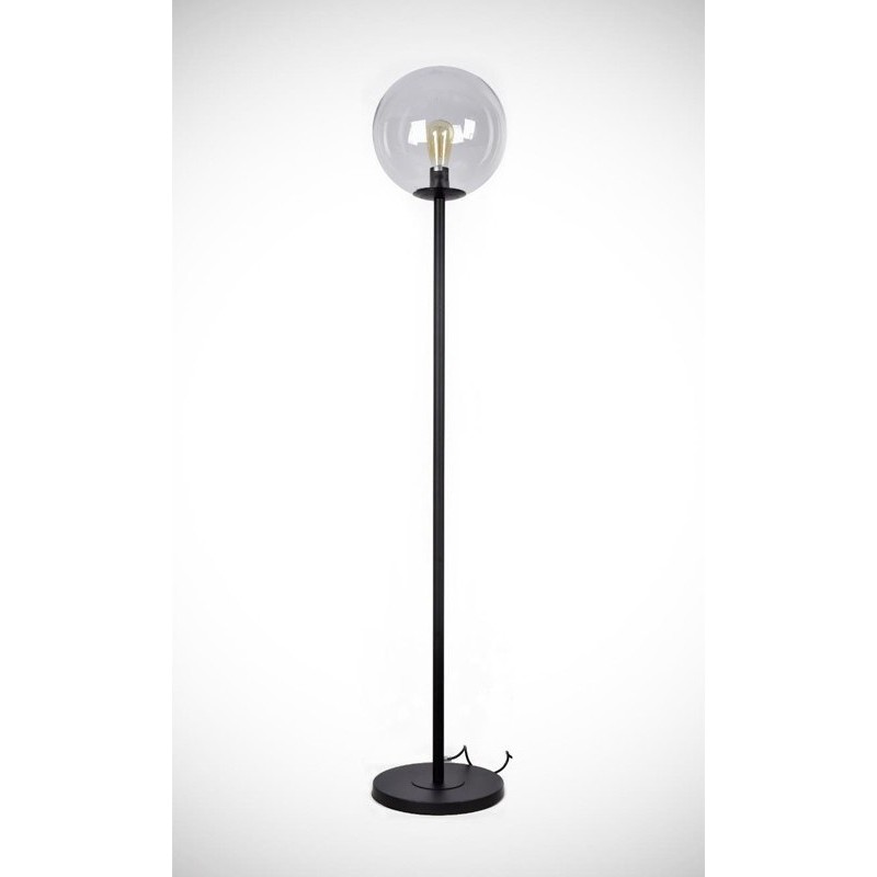 HOMELIGHTING ΦΩΤΙΣΤΙΚΟ ΔΑΠΕΔΟΥ ΜΑΥΡΟ/ΔΙΑΦΑΝΟ GLOBE 77-4481