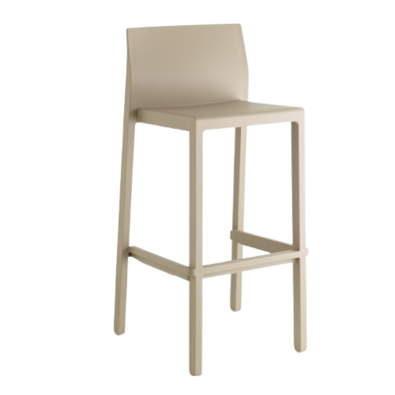 KATE-2344 σκαμπό ψηλό pp ΜΟΚΑ, 48x47xH75/98