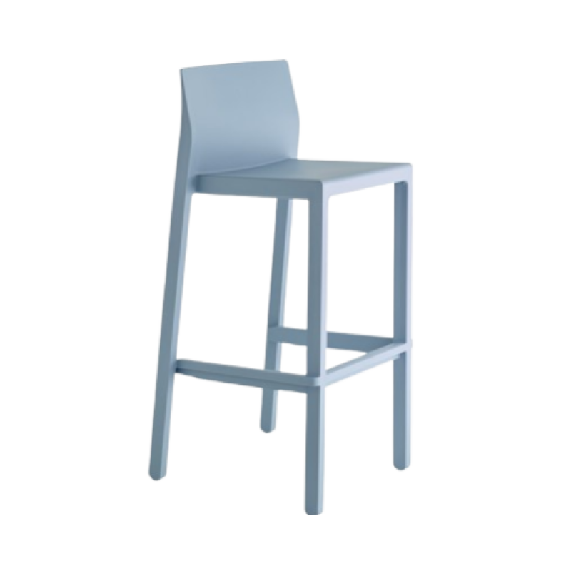 KATE-2344 σκαμπό ψηλό pp ΓΑΛΑΖΙΟ, 48x47xH75/98