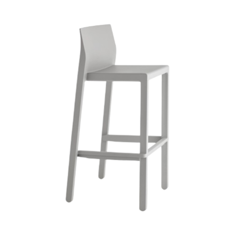 KATE-2344 σκαμπό ψηλό pp ΓΚΡΙ ΑΝΟΙΚΤΟ, 48x47xH75/98