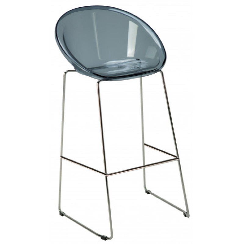 SPHERE FIX σκαμπό ψηλό polycarbonate διαφ. ΓΚΡΙ