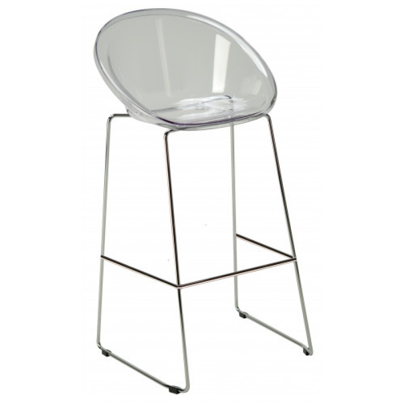 SPHERE FIX σκαμπό ψηλό polycarbonate ΔΙΑΦΑΝΟ