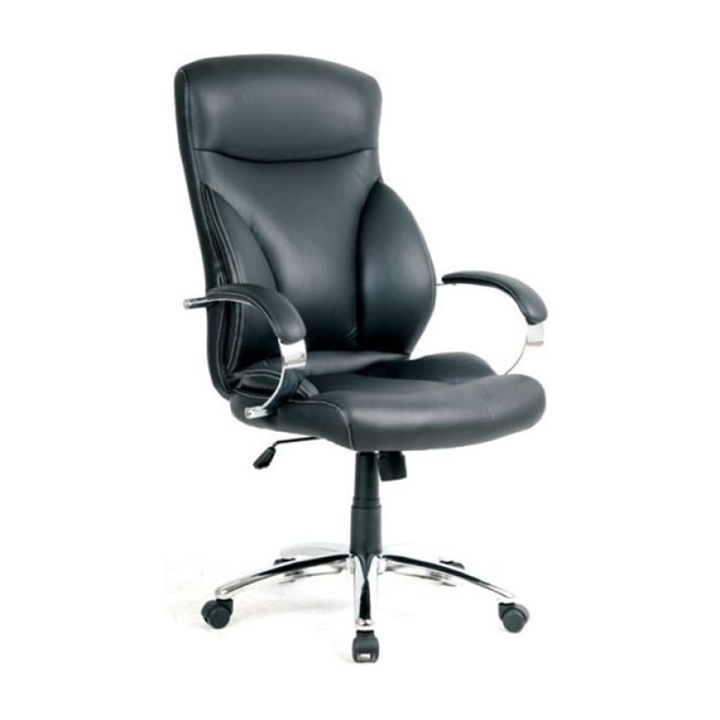 BF5300 Πολυθρόνα Διευθυντή Μέταλλο Χρώμιο, PU Μαύρο Κωδικός: [Ε-00010327] ΕΟ252