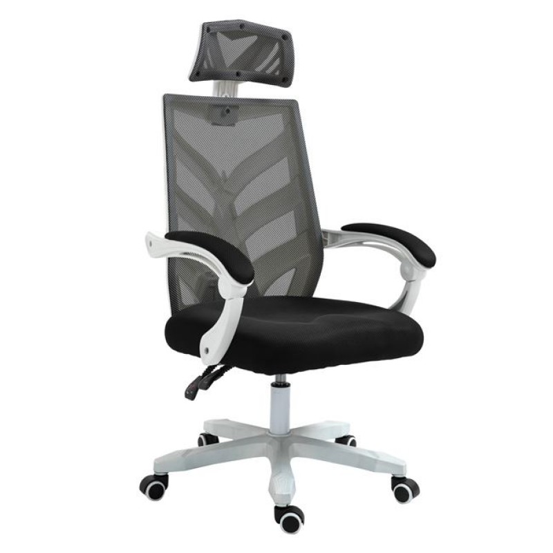 BF2985 Πολυθρόνα Γραφείου Διευθυντή, Άσπρο - Mesh Μαύρο Κωδικός: [Ε-00023397] ΕΟ606,1