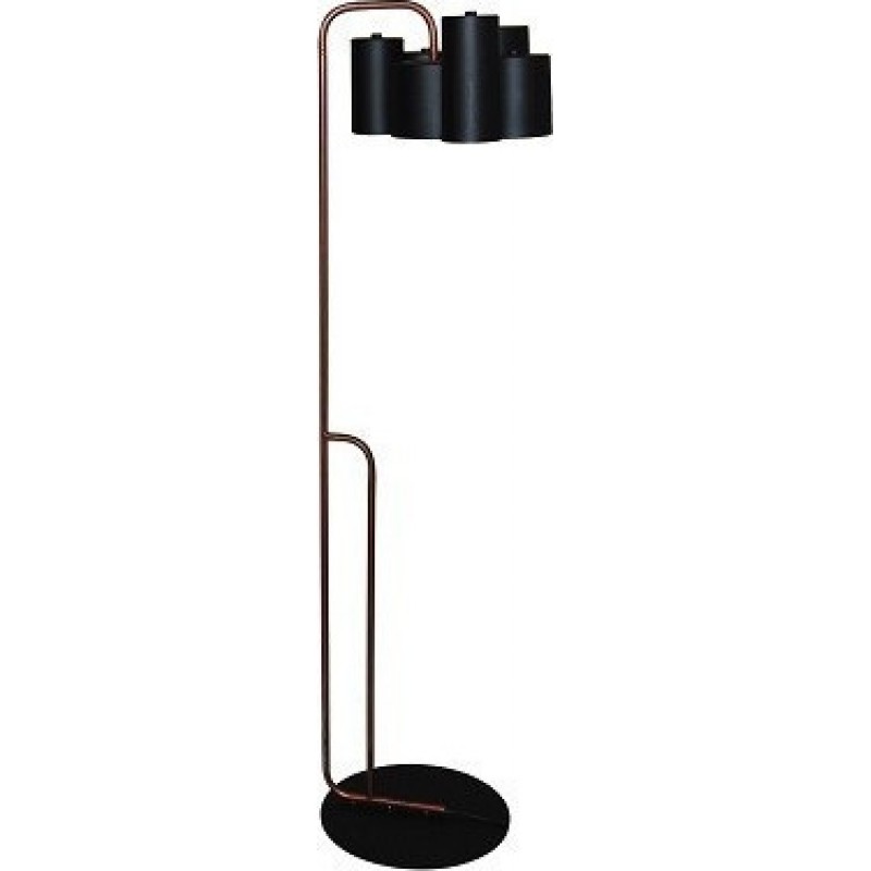 Home Lighting HL-3566-1F BRODY BLACK & OLD COPPER FLOOR LAMP-77-3995
