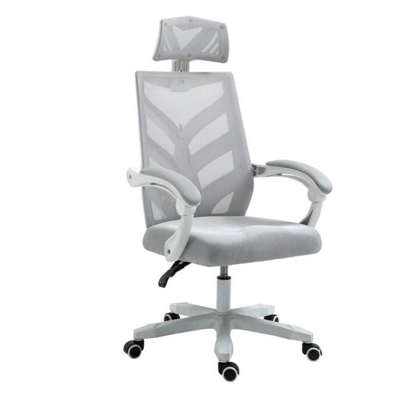 BF2985 Πολυθρόνα Γραφείου Διευθυντή, Άσπρο - Mesh Γκρι Κωδικός: [Ε-00023398] ΕΟ606,2