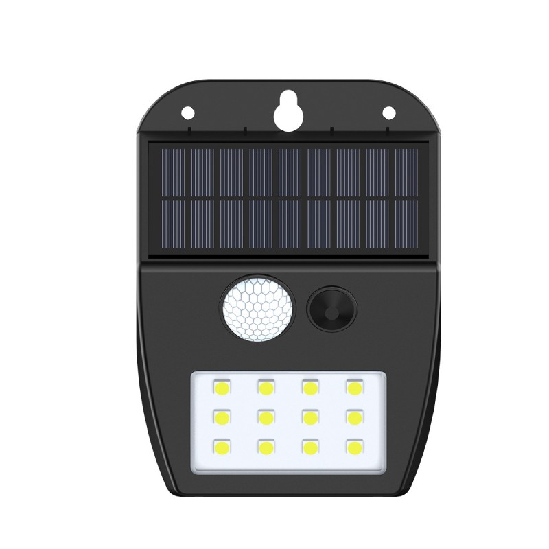 it-Lighting Meribel LED 2W 3000K Solar Outdoor Wall Lamp Black D:130x10x50mm (80207011S)