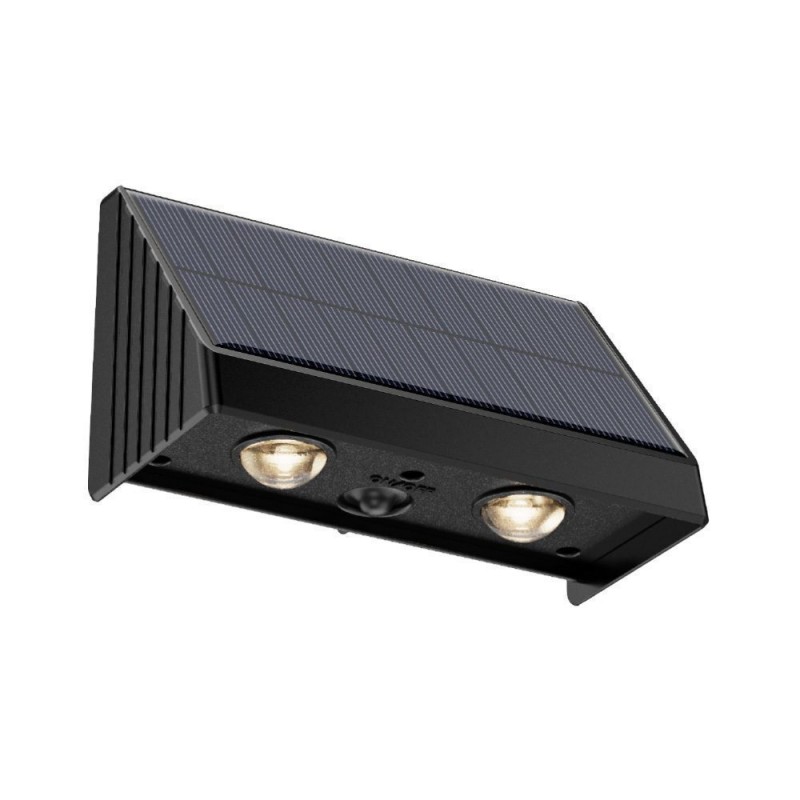 InLight Seneca-LED 2x0,5W 3000K Solar Outdoor Light in Black Color (80204711S)