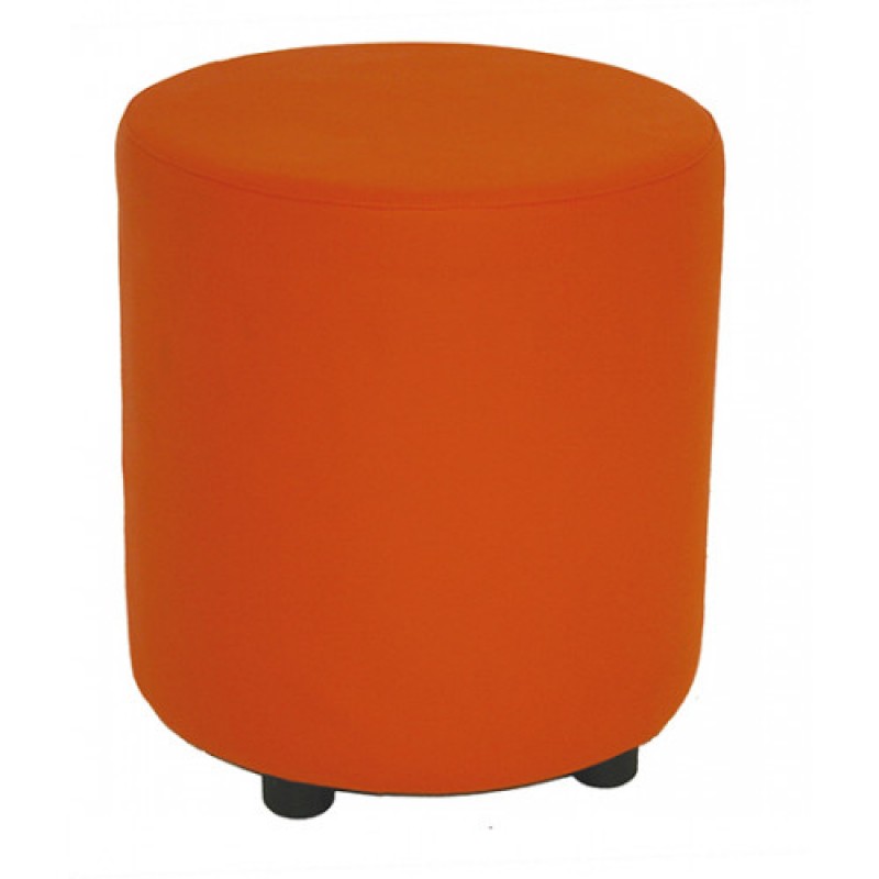 ΠΟΥΦ-Φ40-U σκαμπό στρογγυλό χαμηλό ντυμένο ΧΡΩΜΑ ΕΠΙΛΟΓΗΣ, Φ40xH45