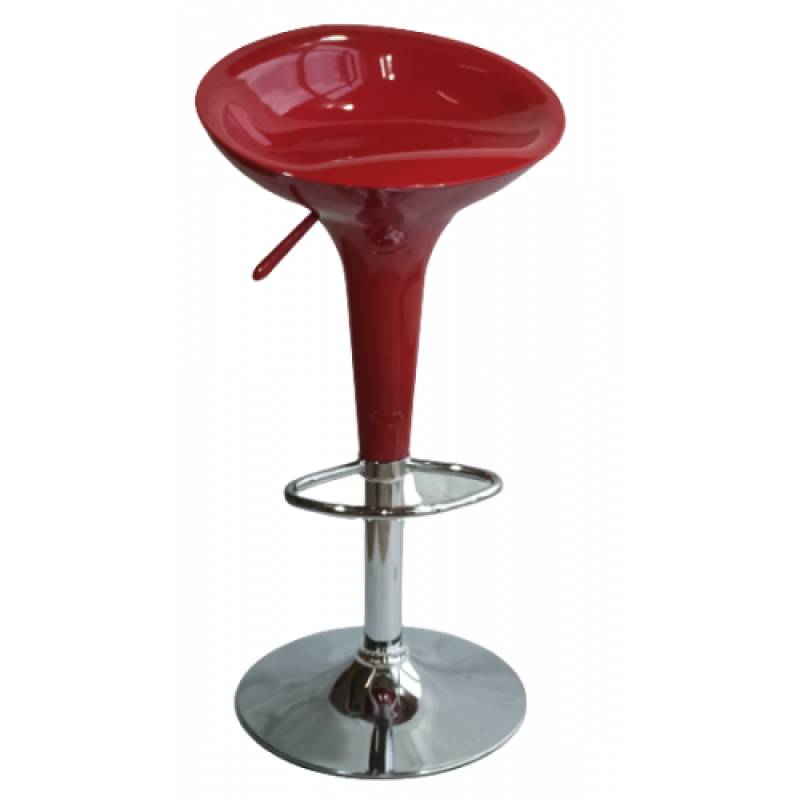 BARAKI σκαμπό ρυθμιζόμενo πλαστικό KOKKINO, 44x40x67-88